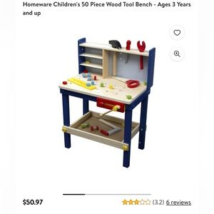 Children’s tool bench NWOT